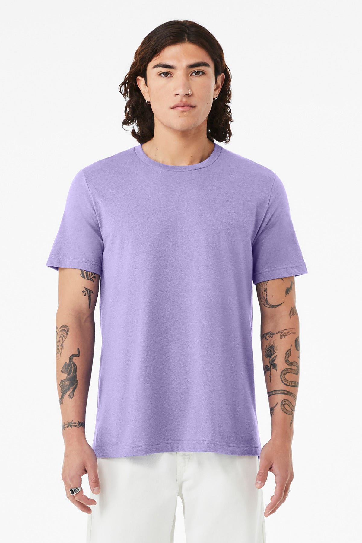 BELLA+CANVAS ? Unisex Heather CVC Short Sleeve Tee. BC3