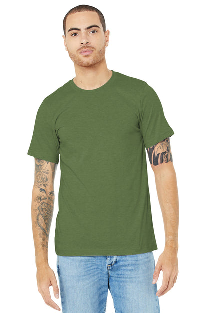 BELLA+CANVAS ? Unisex Heather CVC Short Sleeve Tee. BC3