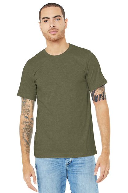 BELLA+CANVAS ? Unisex Heather CVC Short Sleeve Tee. BC3