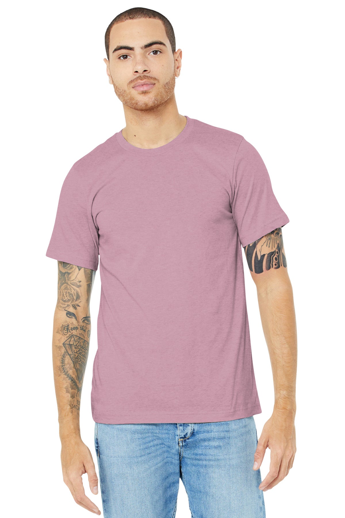 BELLA+CANVAS ? Unisex Heather CVC Short Sleeve Tee. BC3