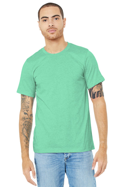 BELLA+CANVAS ? Unisex Heather CVC Short Sleeve Tee. BC3