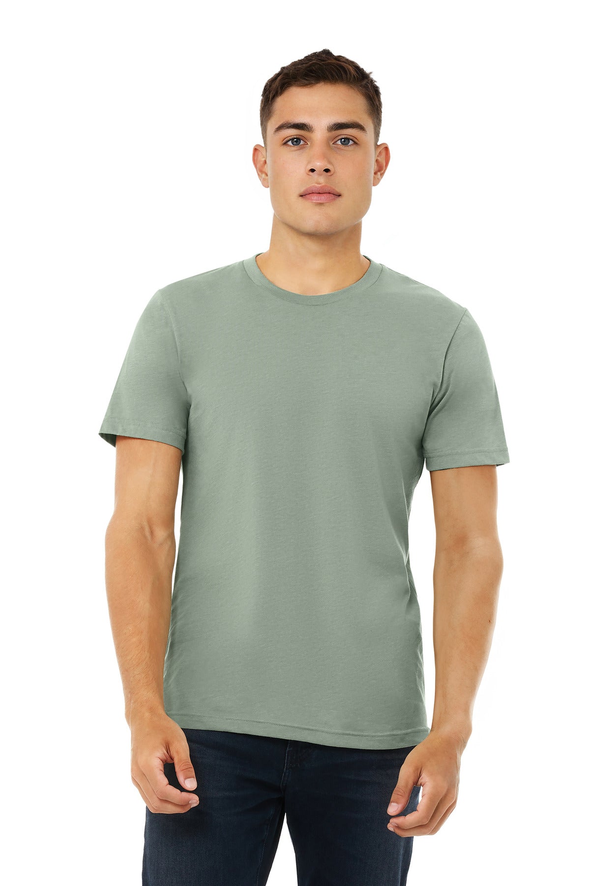 BELLA+CANVAS ? Unisex Heather CVC Short Sleeve Tee. BC3