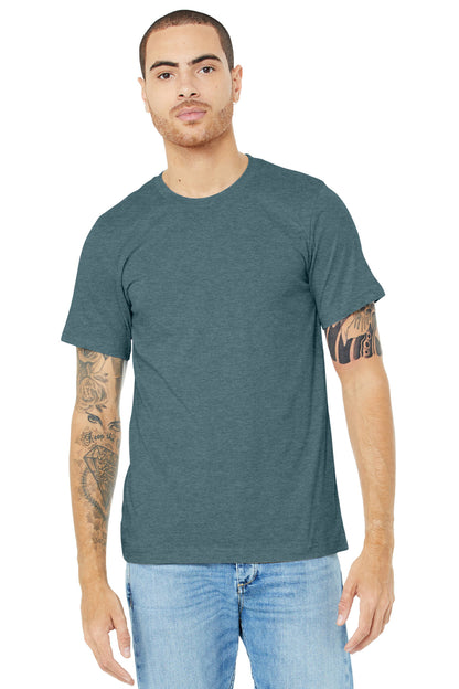 BELLA+CANVAS ? Unisex Heather CVC Short Sleeve Tee. BC3