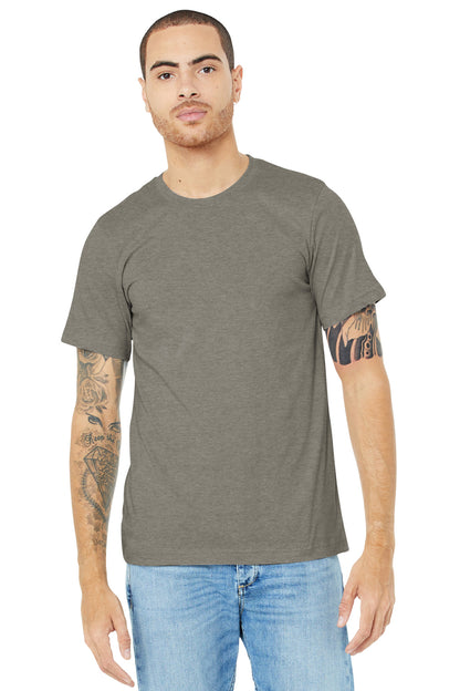 BELLA+CANVAS ? Unisex Heather CVC Short Sleeve Tee. BC3