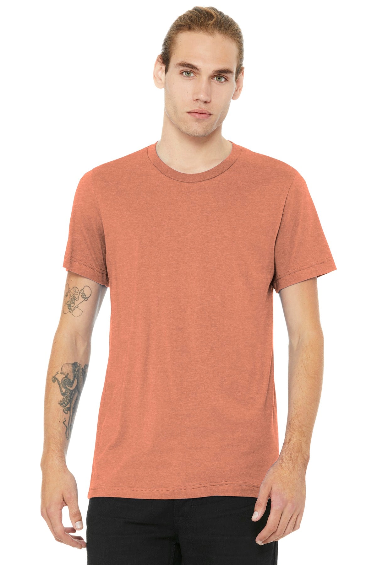 BELLA+CANVAS ? Unisex Heather CVC Short Sleeve Tee. BC3