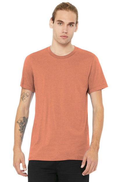 BELLA+CANVAS ? Unisex Heather CVC Short Sleeve Tee. BC3