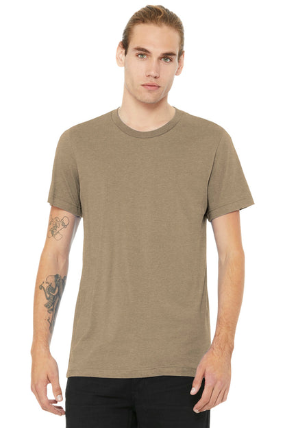 BELLA+CANVAS ? Unisex Heather CVC Short Sleeve Tee. BC3