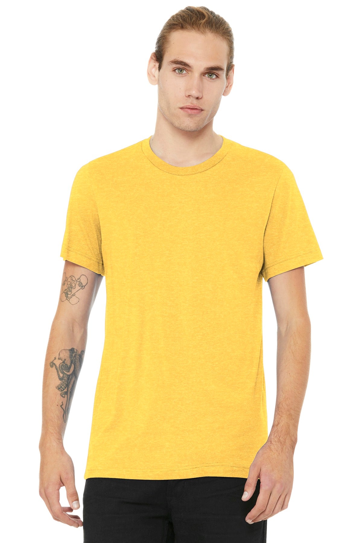 BELLA+CANVAS ? Unisex Heather CVC Short Sleeve Tee. BC3