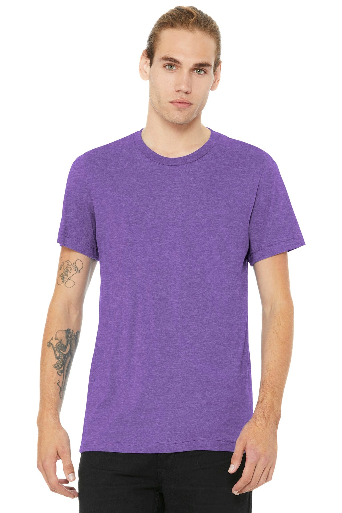BELLA+CANVAS ? Unisex Heather CVC Short Sleeve Tee. BC3