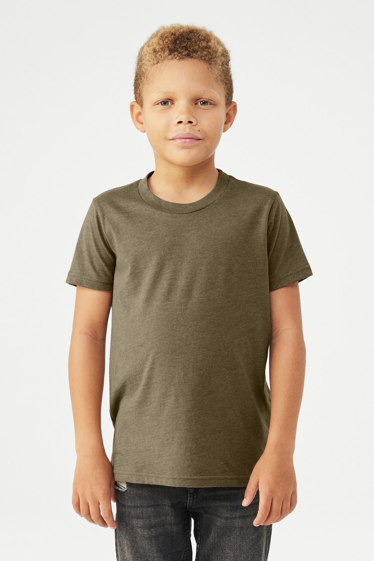 BELLA+CANVAS? Youth Heather CVC Tee BC3001YCVC