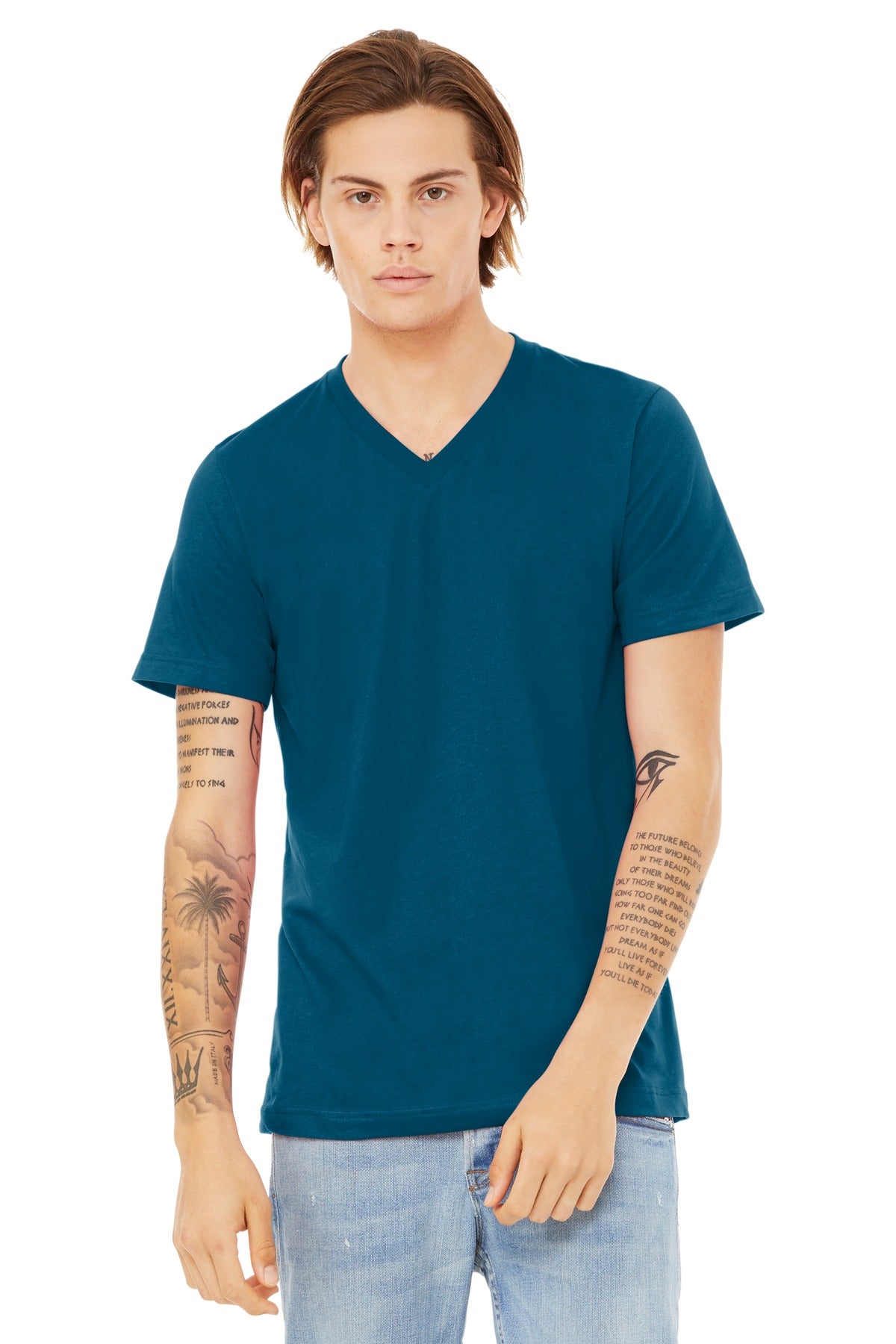 BELLA+CANVAS ? Unisex Jersey Short Sleeve V-Neck Tee. B