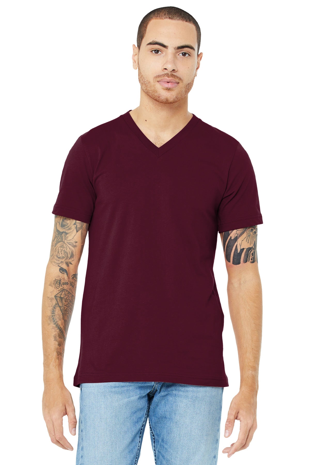 BELLA+CANVAS ? Unisex Jersey Short Sleeve V-Neck Tee. B