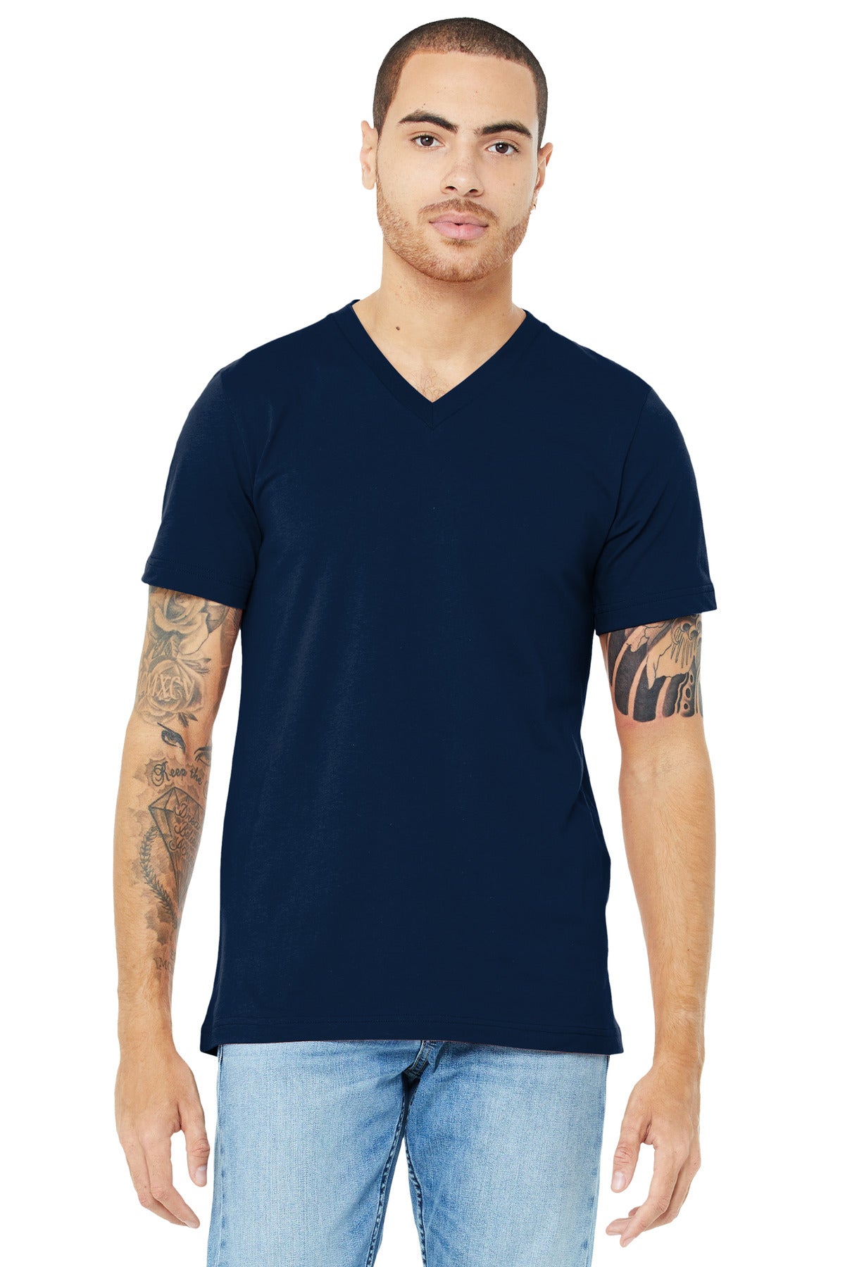 BELLA+CANVAS ? Unisex Jersey Short Sleeve V-Neck Tee. B