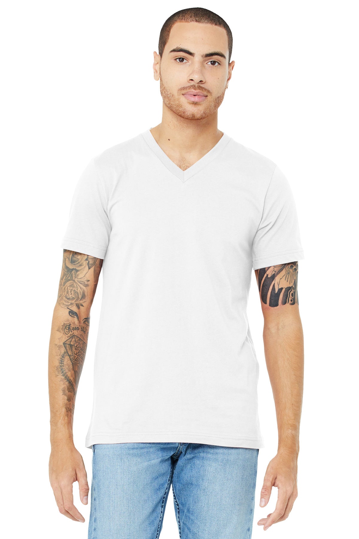 BELLA+CANVAS ? Unisex Jersey Short Sleeve V-Neck Tee. B