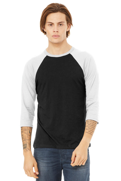 BELLA+CANVAS ® Unisex 3/4-Sleeve Baseball Tee