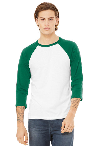 BELLA+CANVAS ® Unisex 3/4-Sleeve Baseball Tee