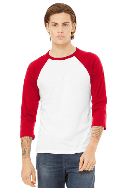 BELLA+CANVAS ® Unisex 3/4-Sleeve Baseball Tee