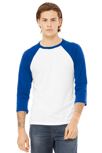 BELLA+CANVAS ® Unisex 3/4-Sleeve Baseball Tee