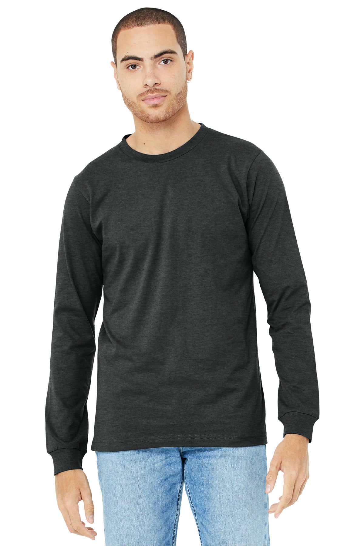 BELLA+CANVAS? Unisex Heather CVC Long Sleeve Tee BC3501