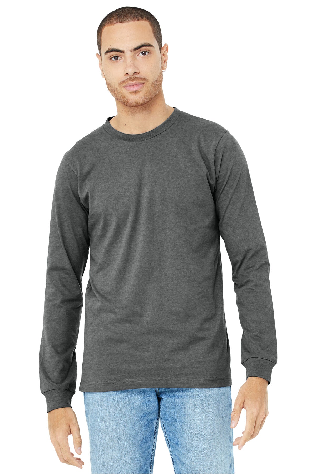 BELLA+CANVAS? Unisex Heather CVC Long Sleeve Tee BC3501