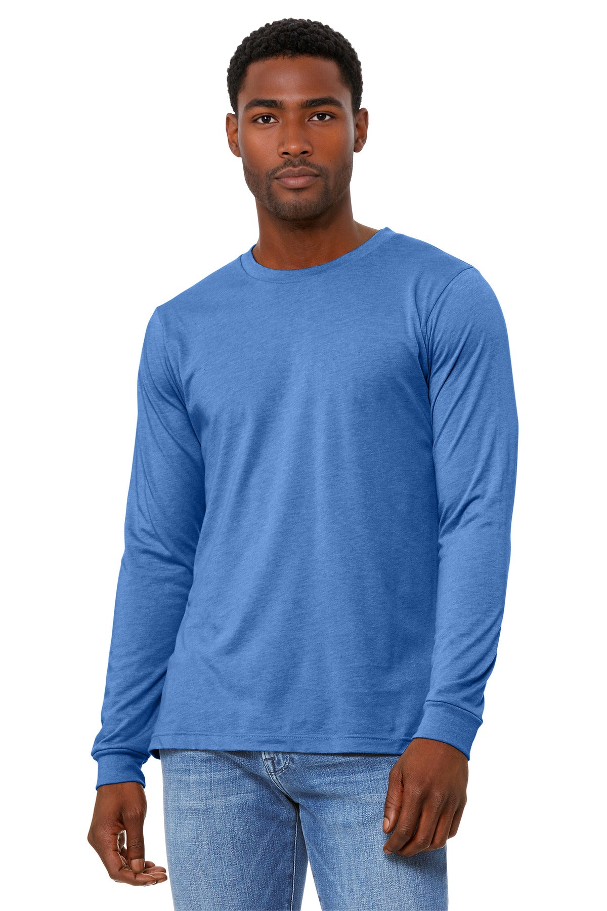 BELLA+CANVAS® Unisex Heather CVC Long Sleeve Tee