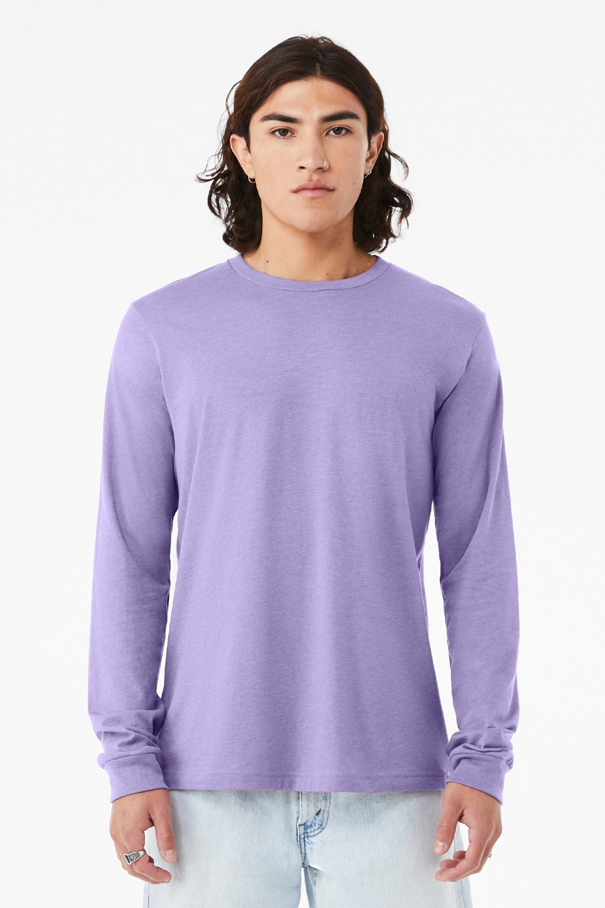 BELLA+CANVAS? Unisex Heather CVC Long Sleeve Tee BC3501