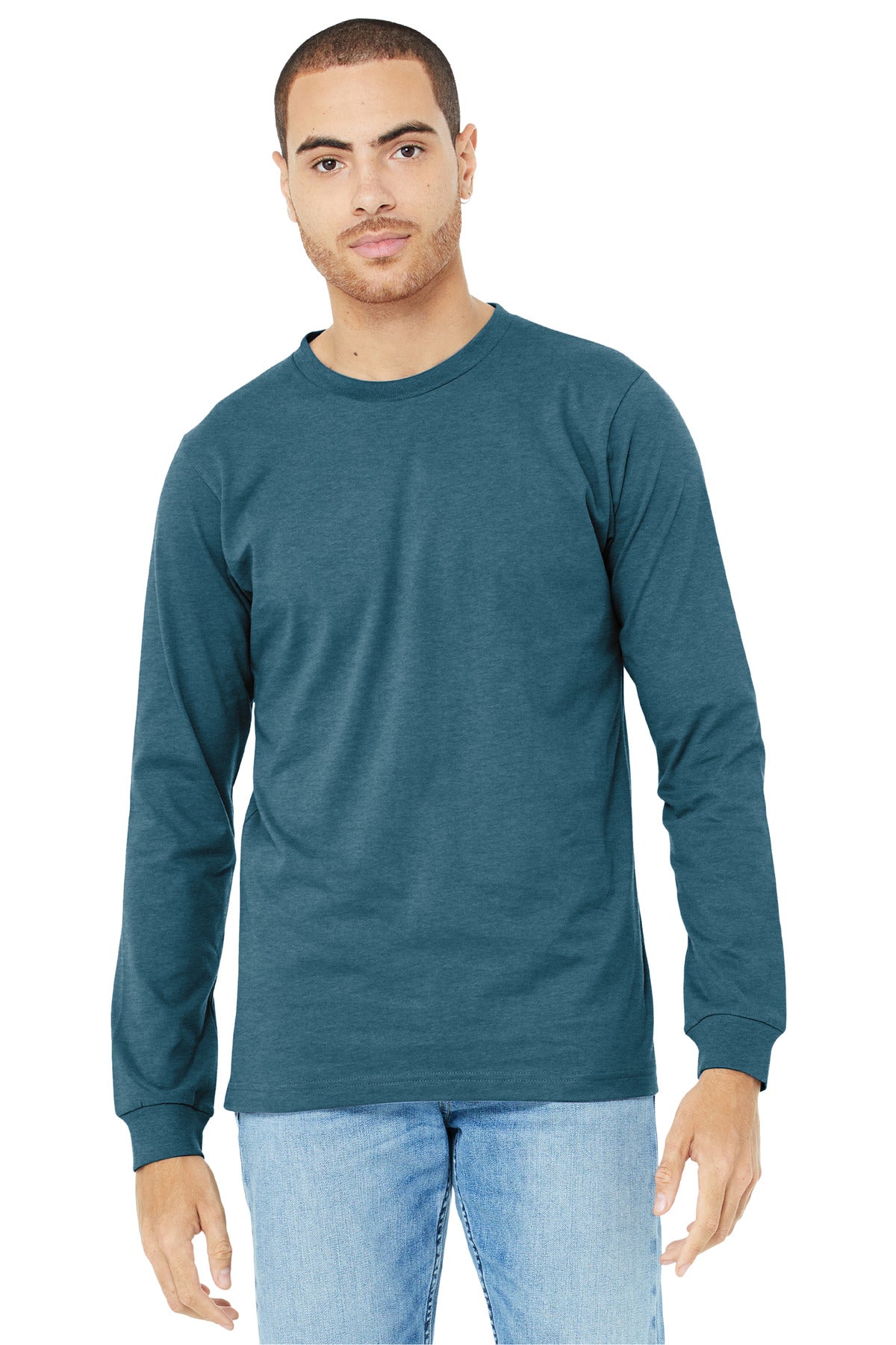 BELLA+CANVAS? Unisex Heather CVC Long Sleeve Tee BC3501