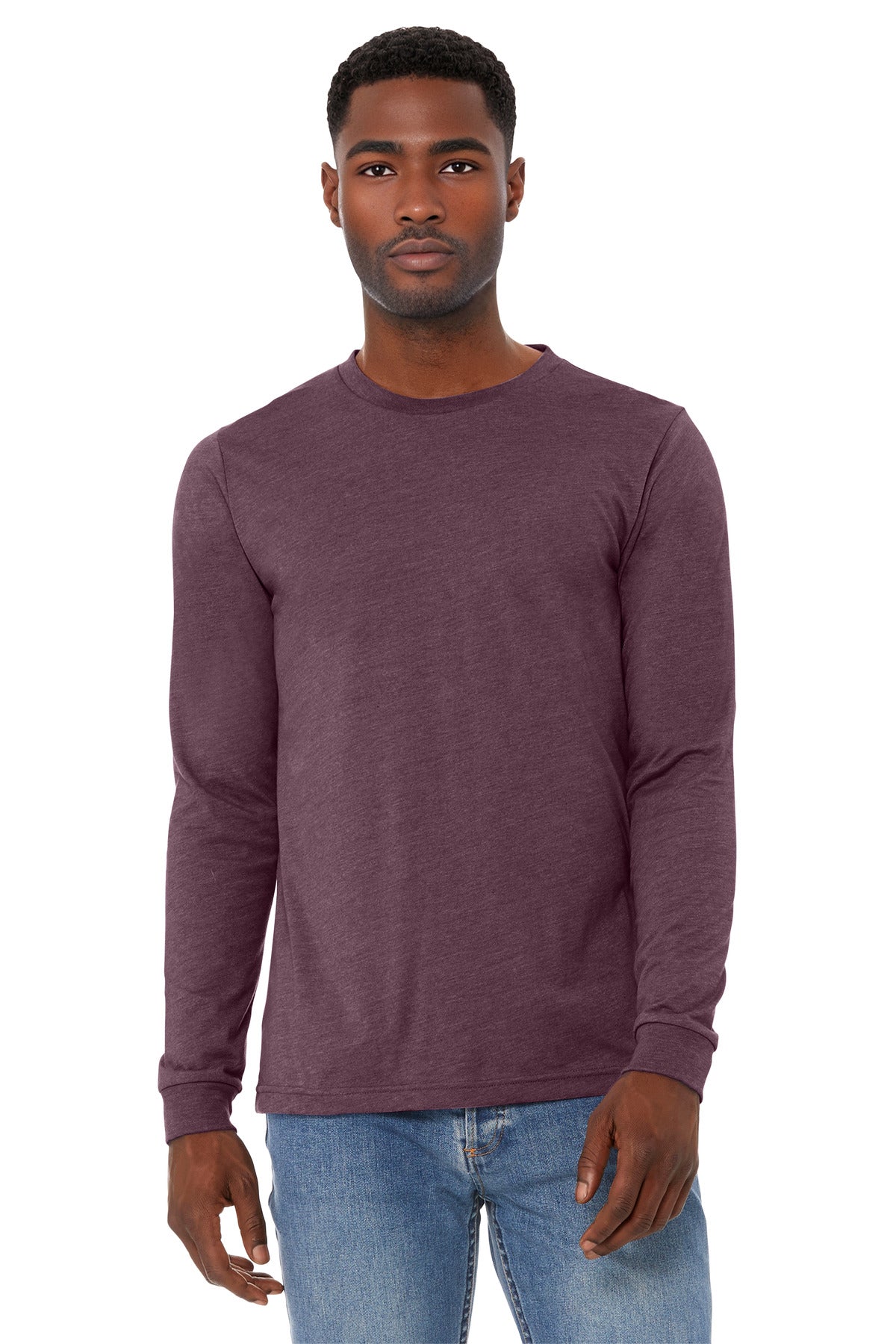 BELLA+CANVAS® Unisex Heather CVC Long Sleeve Tee