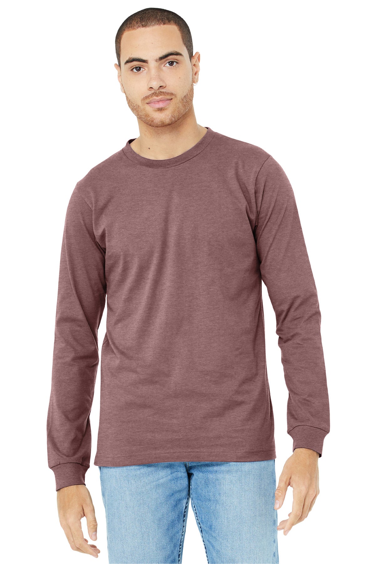 BELLA+CANVAS? Unisex Heather CVC Long Sleeve Tee BC3501