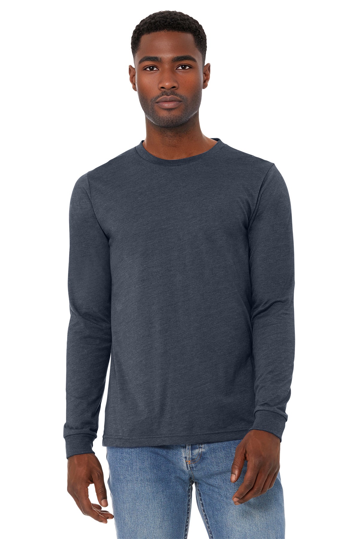 BELLA+CANVAS® Unisex Heather CVC Long Sleeve Tee