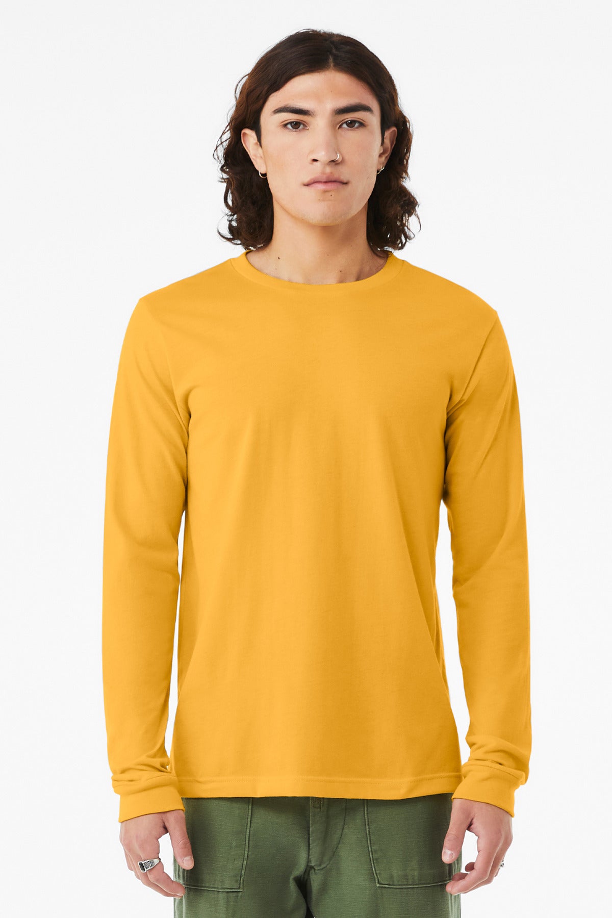 BELLA+CANVAS? Unisex Heather CVC Long Sleeve Tee BC3501