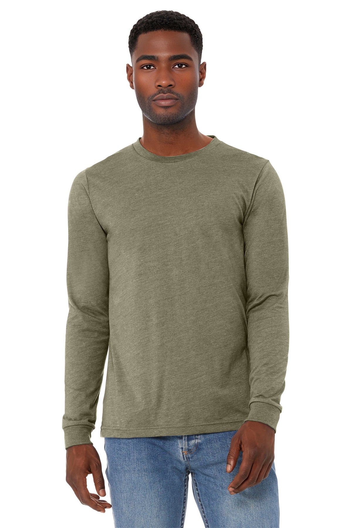 BELLA+CANVAS® Unisex Heather CVC Long Sleeve Tee