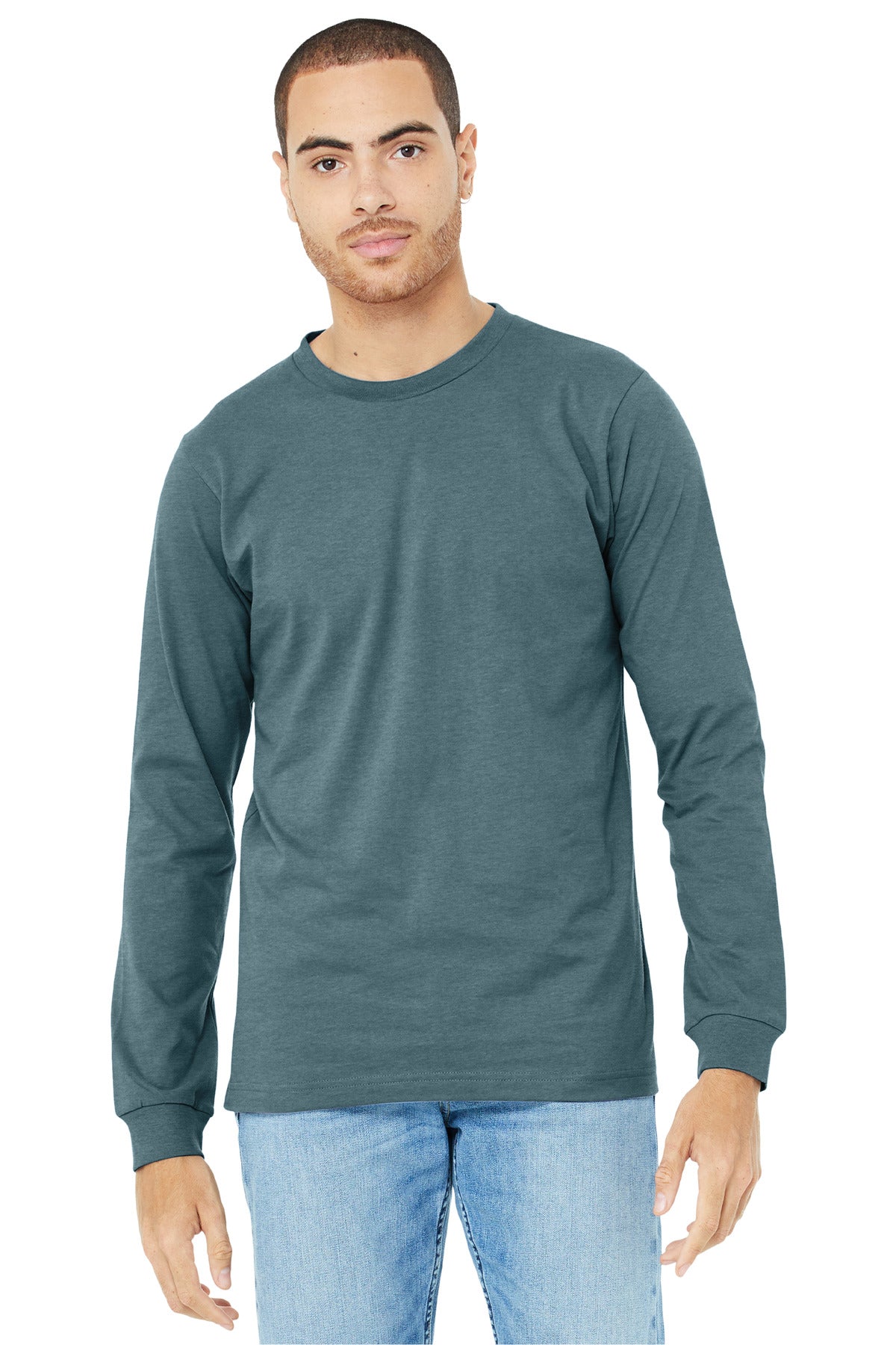 BELLA+CANVAS? Unisex Heather CVC Long Sleeve Tee BC3501