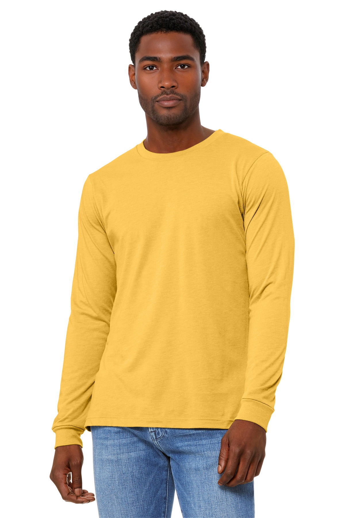BELLA+CANVAS® Unisex Heather CVC Long Sleeve Tee