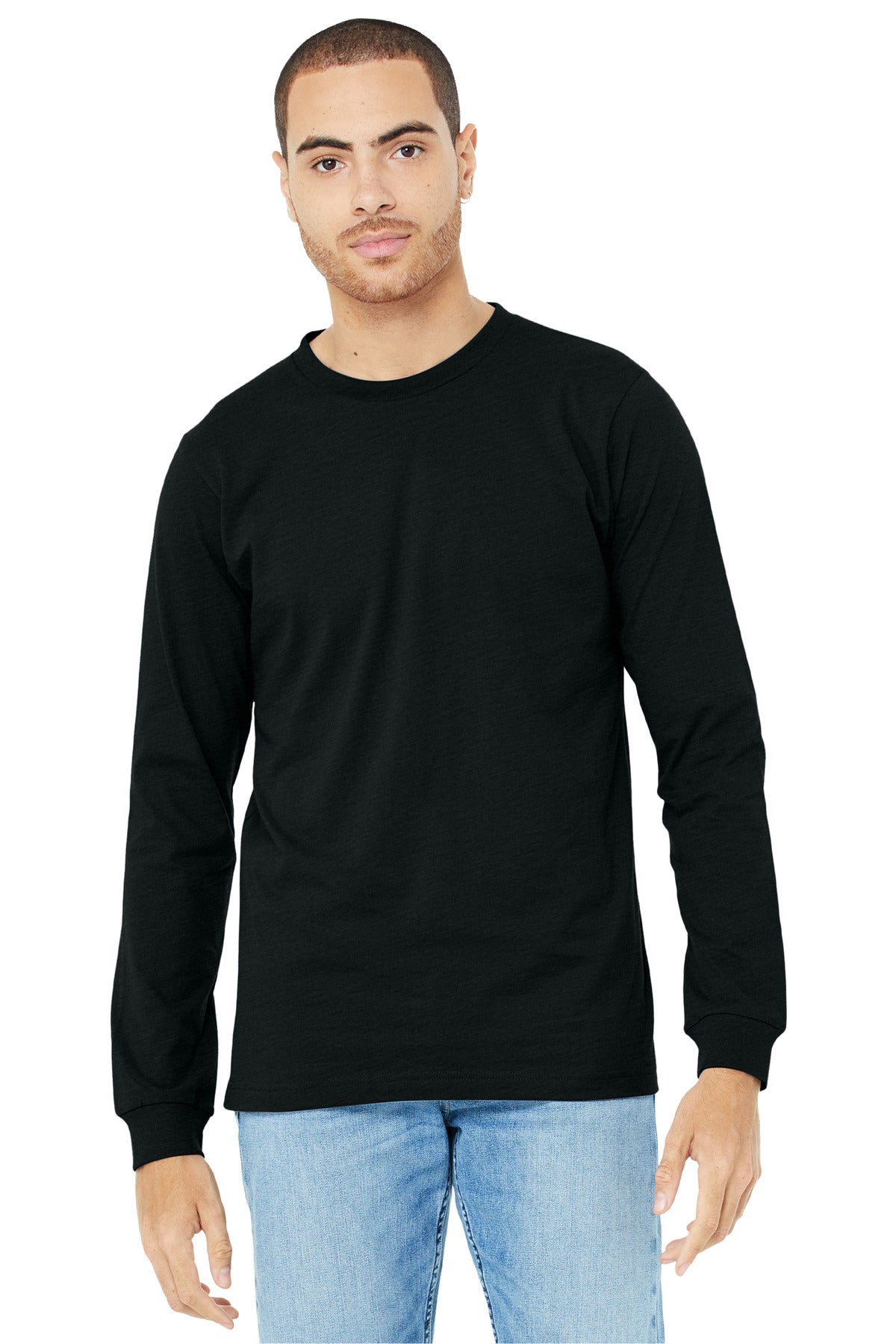 BELLA+CANVAS? Unisex Heather CVC Long Sleeve Tee BC3501