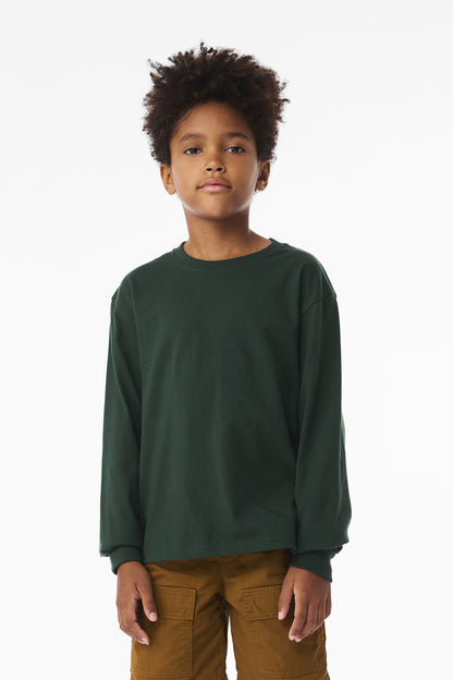 BELLA+CANVAS? Youth 6-Ounce Heavyweight Long Sleeve Tee