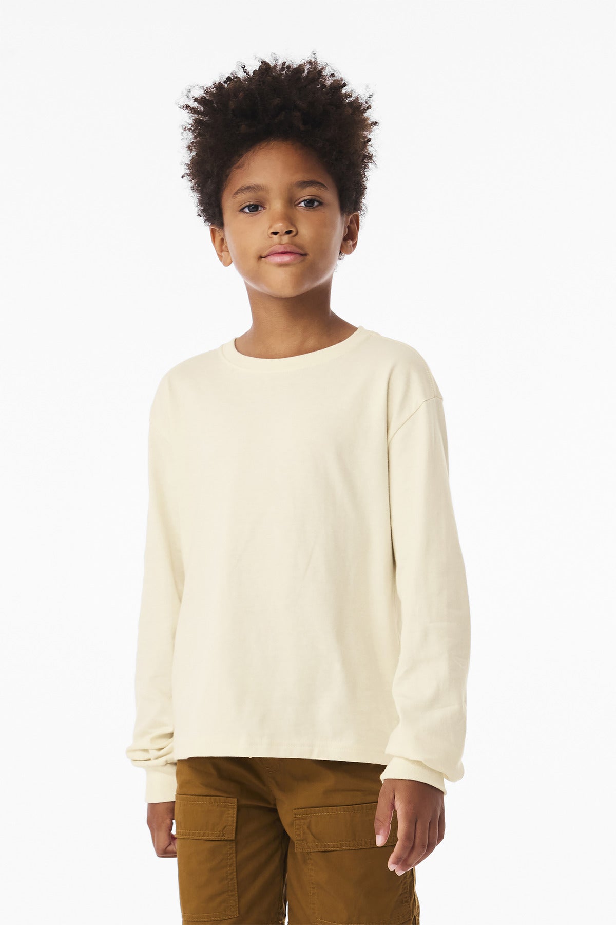 BELLA+CANVAS? Youth 6-Ounce Heavyweight Long Sleeve Tee