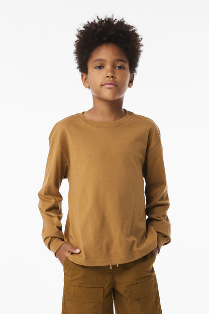 BELLA+CANVAS? Youth 6-Ounce Heavyweight Long Sleeve Tee