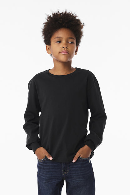 BELLA+CANVAS? Youth 6-Ounce Heavyweight Long Sleeve Tee