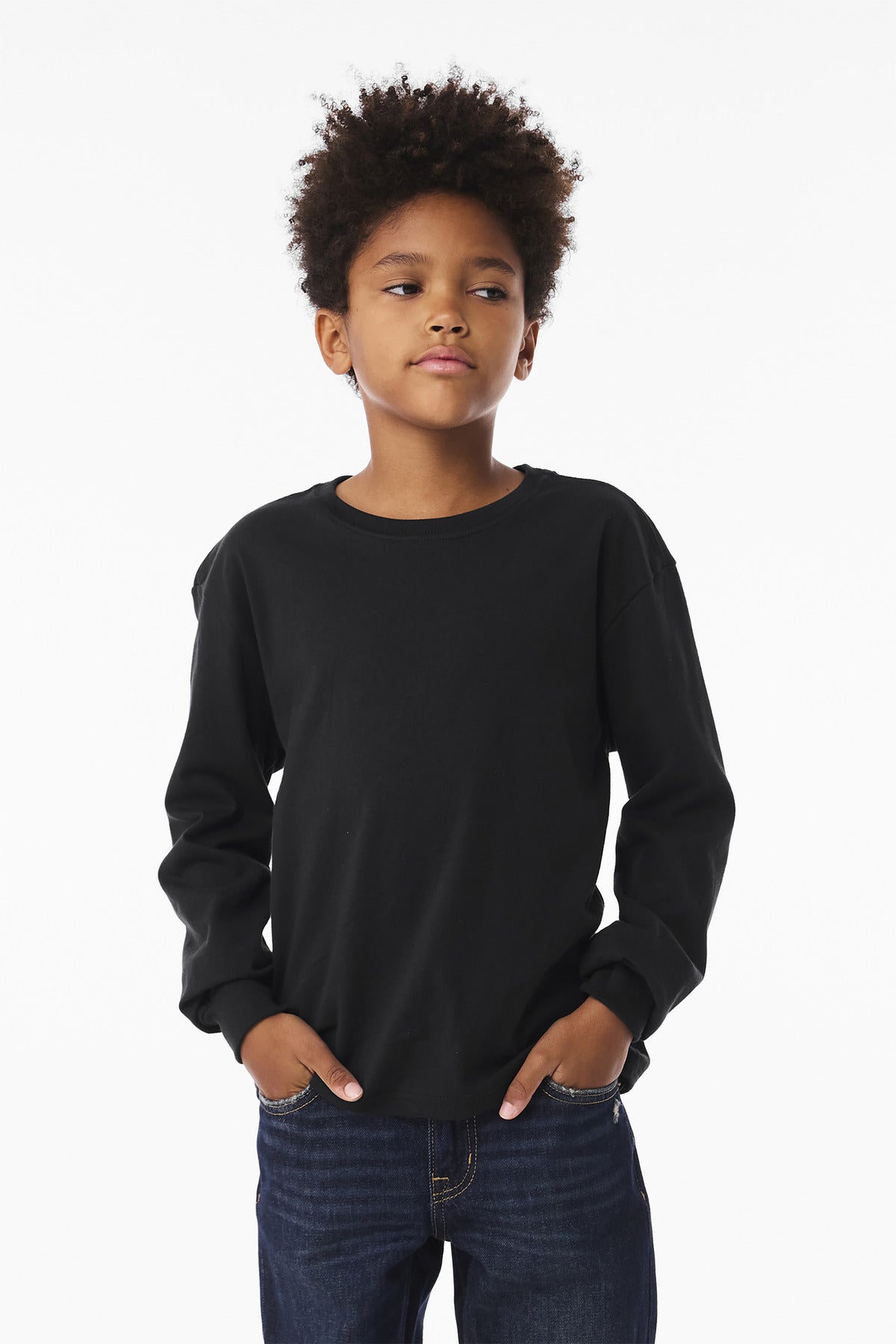 BELLA+CANVAS? Youth 6-Ounce Heavyweight Long Sleeve Tee