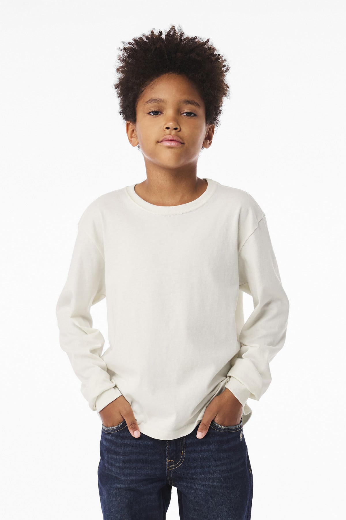 BELLA+CANVAS? Youth 6-Ounce Heavyweight Long Sleeve Tee