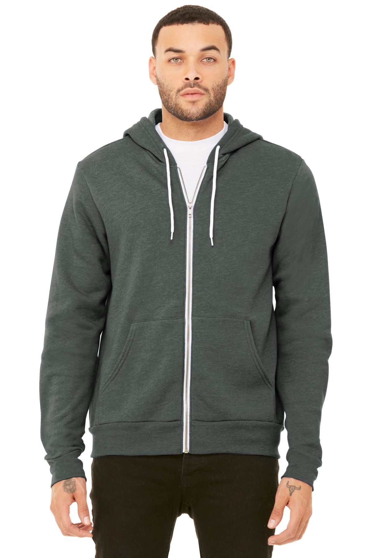 BELLA+CANVAS ? Unisex Sponge Fleece Full-Zip Hoodie. BC