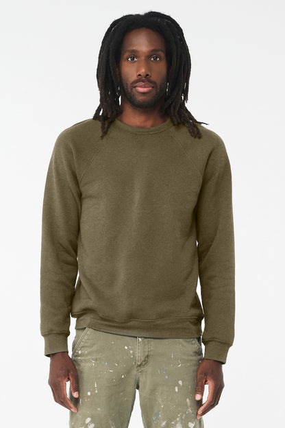 BELLA+CANVAS ? Unisex Sponge Fleece Raglan Sweatshirt.