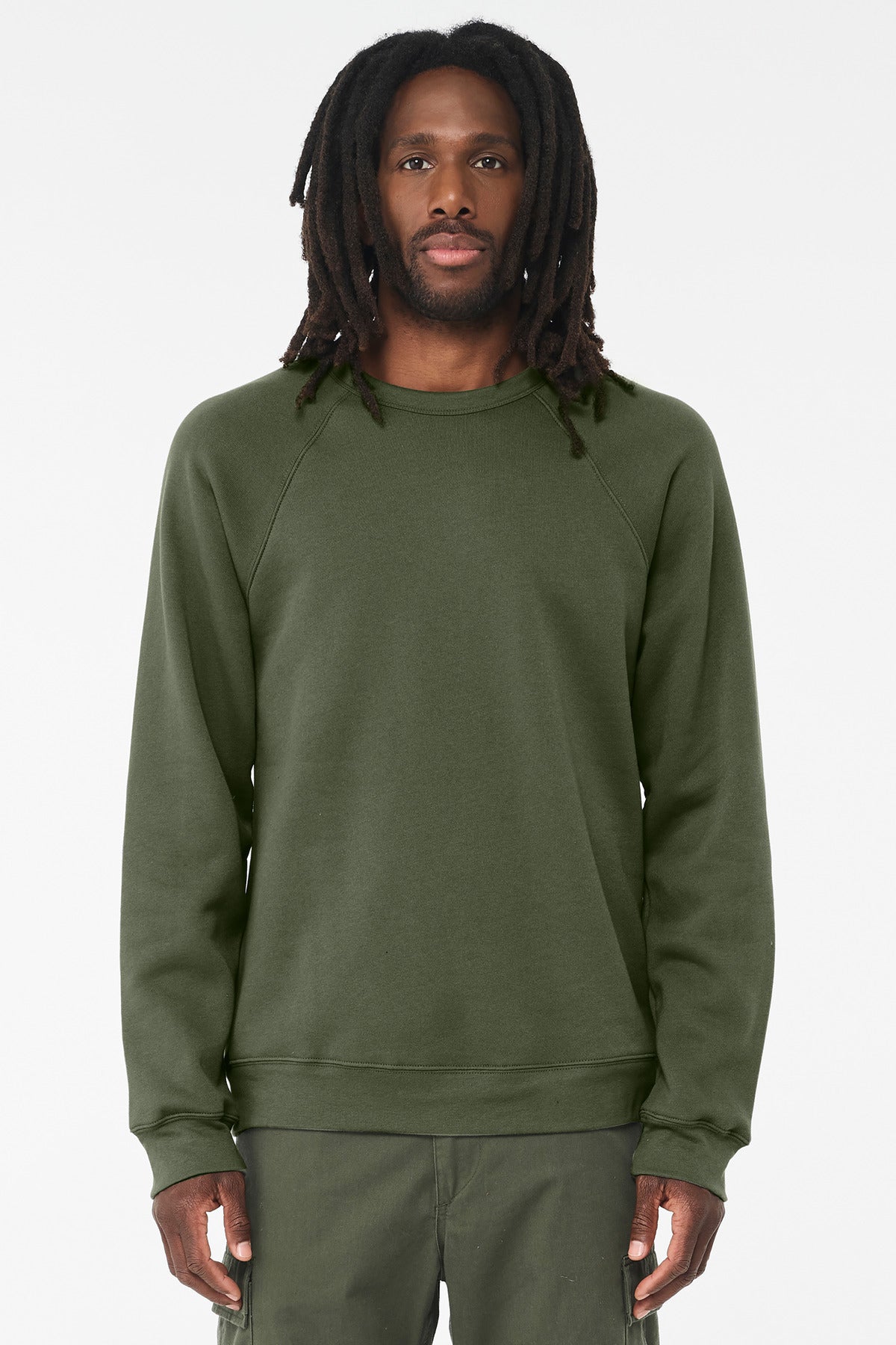 BELLA+CANVAS ? Unisex Sponge Fleece Raglan Sweatshirt.