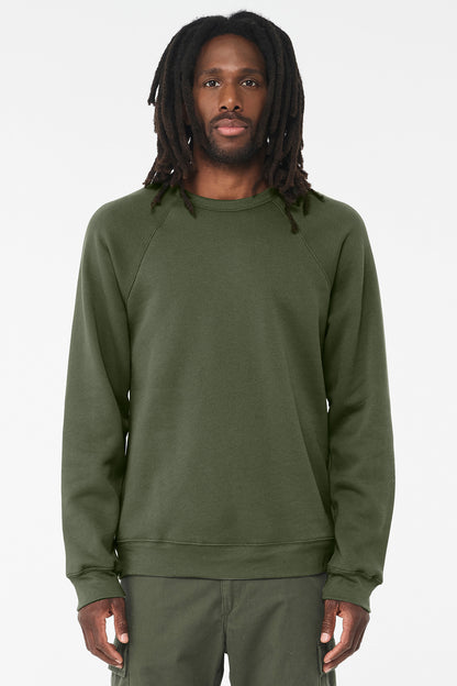BELLA+CANVAS ? Unisex Sponge Fleece Raglan Sweatshirt.