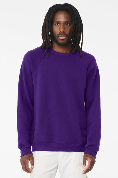 BELLA+CANVAS ? Unisex Sponge Fleece Raglan Sweatshirt.