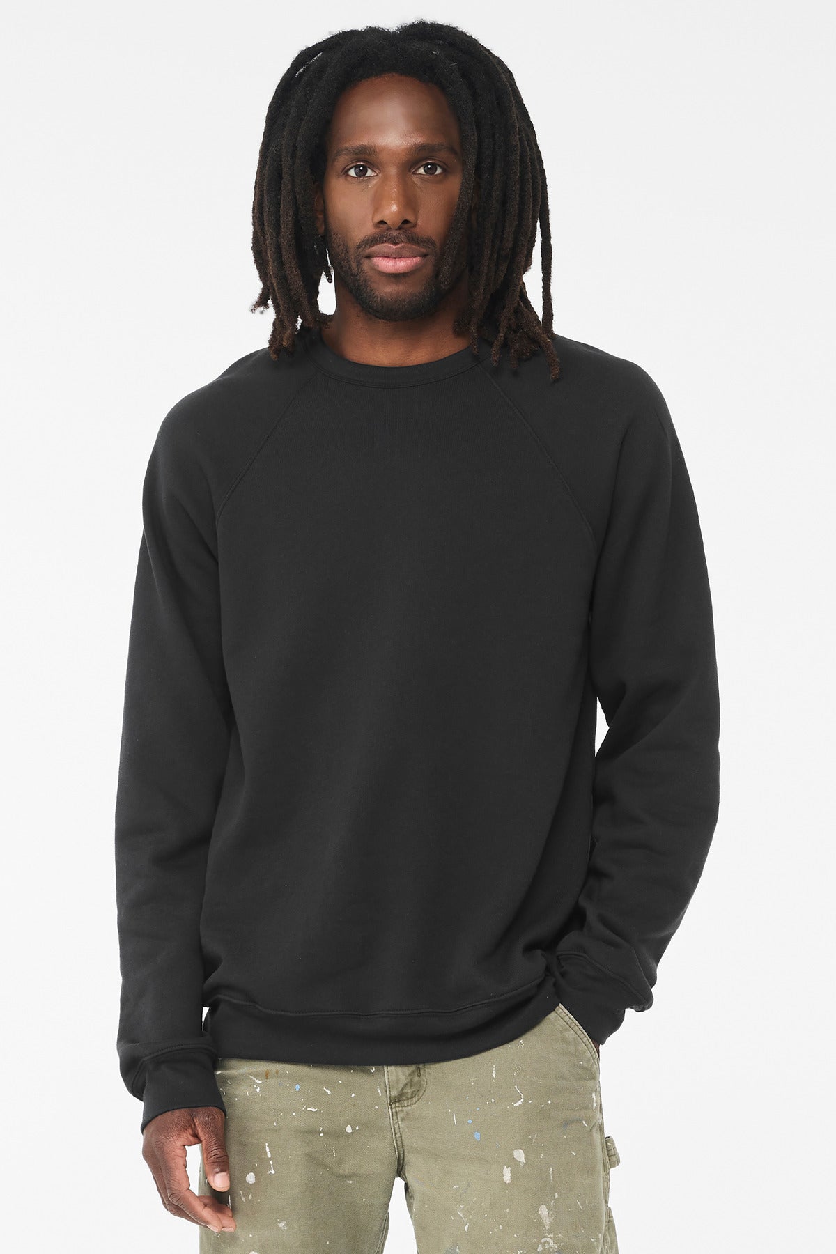 BELLA+CANVAS ? Unisex Sponge Fleece Raglan Sweatshirt.