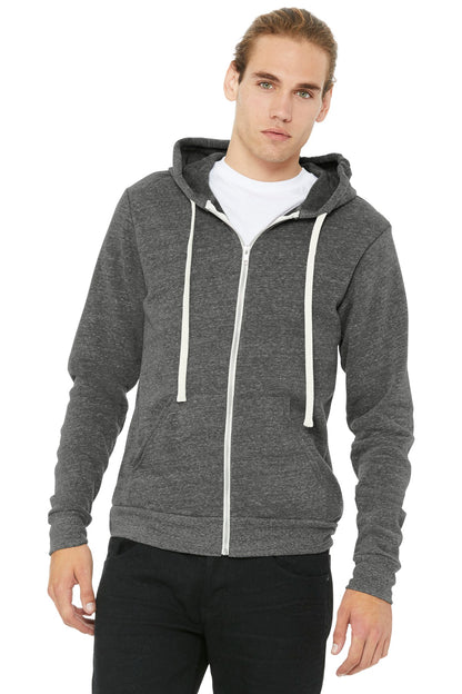 BELLA+CANVAS ? Unisex Triblend Sponge Fleece Full-Zip H
