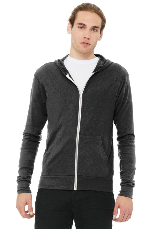 BELLA+CANVAS ? Unisex Triblend Full-Zip Lightweight Hoo