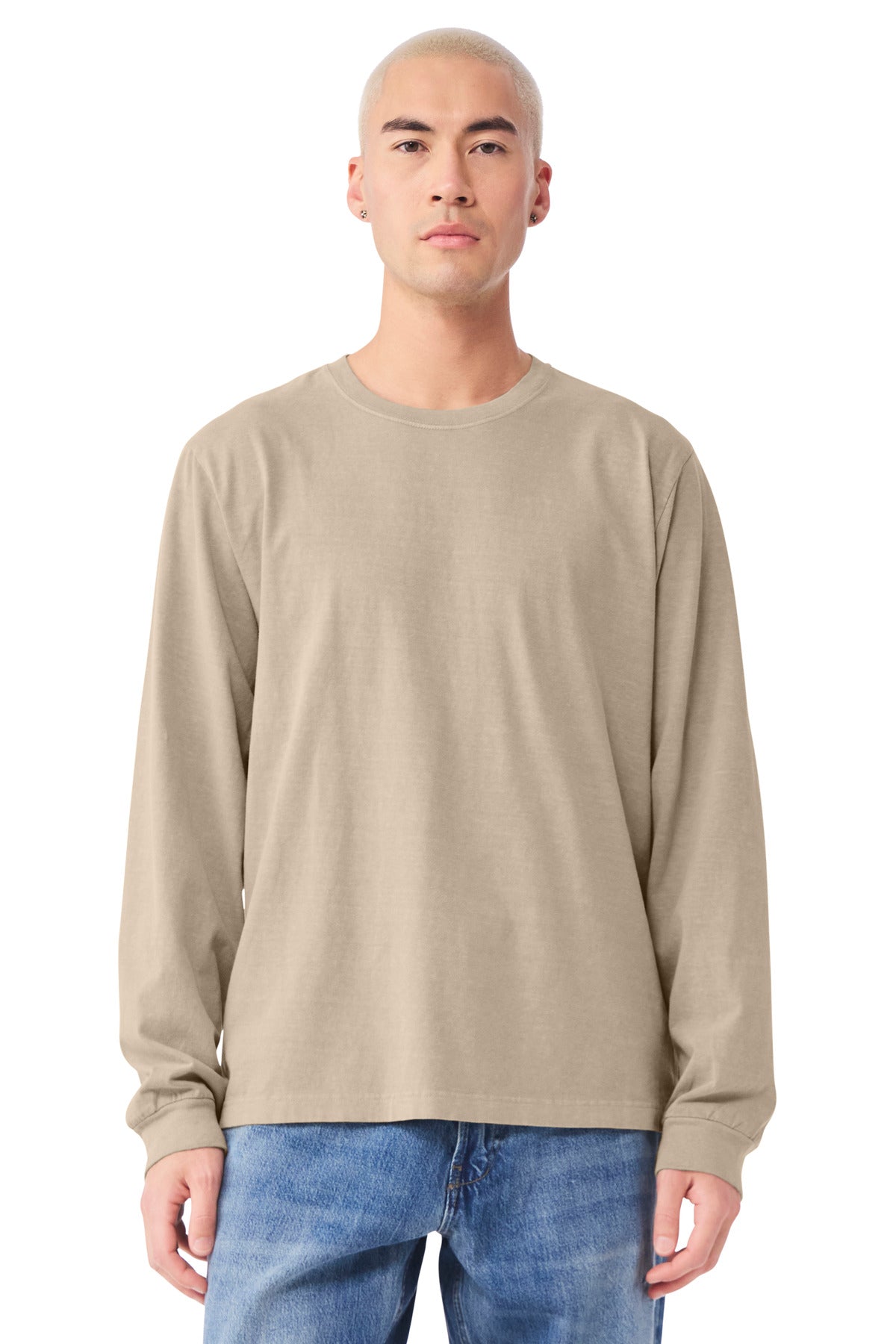 BELLA+CANVAS® Unisex Heavyweight Garment-Dyed Long Sleeve Tee